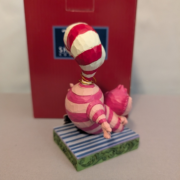 Disney Collection Cheshire Cat Candy Cane Cheer Jim Shore Figurine - Picture 2 of 5